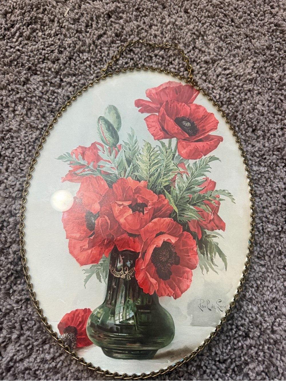 Paul de Longpré framed print art